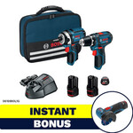 Bosch 12V Compact Drill, Driver & Bonus Grinder $240 Delivered @ Toolkit Depot