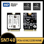 Western Digital SN740 2TB PCIe Gen4 NVMe M.2 2230 SSD US$88.13 (~A$135.98) Delivered @ Storage Choice Store AliExpress