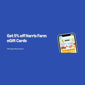 5% off Harris Farm eGift Cards @ Amazon AU