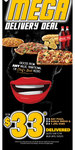 Domino's Mega Delivery Deal $33 for Any 3x Pizzas, 2x Garlic Bread, 2x 1.25l Coke & Other Codes