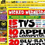 15% off All TVs (Ex Soniq & Factory Scoop) Wicked Wednesday at JB Hi-Fi