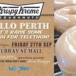 Krispy Kreme Donuts for Gold Coin Donation Supporting Telethon! Perth (Murray St Mall) 27th 12-1