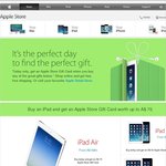 Black Friday Apple Sale: $75 Apple Store Gift Card w/ iPad Airs, $50 w/ iPad Minis, $150 w/ MBP