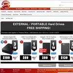 [ShoppingExpress] Western Digital Elements 3TB $109, HGST Touro Portable 1TB $69 FREE SHIP +MORE