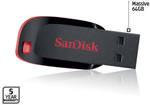 SanDisk Cruzer Blade 64GB USB Flash Drive $39.99 at Aldi