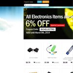 6% off All Electronic Items at BuyInCoins