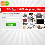 Win 2 $500 Shopping Sprees