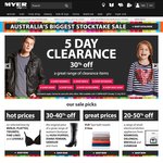 Myer Super Saturday 12/07 - Various Sales including an Early Bird Special