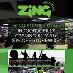 20% off Store-Wide at Zing Pop Culture (Indooroopilly QLD) - New Store from EB Games