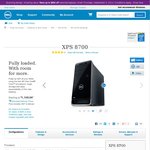 Dell XPS 8700 Desktop PC $1198.98 (Save $400) @ Dell Store