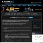 15% Discount Code for Alienware Rigs and Accessories @ Alienware Arena