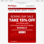 MacFixIt Boxing Day 15% off Sale