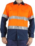Prime Mover Work Shirt: Hi-Vis Two Tone Taped Long Sleeve $29.95 (Half Price) + Shipping @Gooleys
