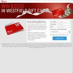 Win a $2000 in Westfield Gift Cards‏