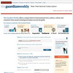 Guardian Weekly Sale $12 for 12 Issues or $6 for 6 Issues