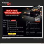 Win a Lenovo Y50 Gaming Laptop (Valued at $2,199ea) from Lenovo - same as last month
