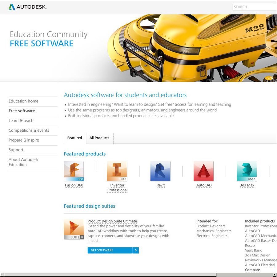 free autodesk autocad for students