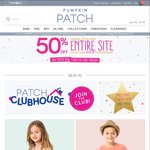 50% off Pumpkin Patch Entire Store and Online - Free Delivery over $40