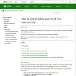 Xbox Live Gold 1 Month Trial Free Membership