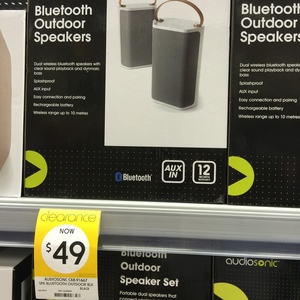 audiosonic bluetooth tower speaker kmart