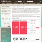 Return Flights to LA - Bris $891 (Kids $644), Syd $889 (Kids $646) @ Fiji Airlines