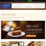 Free Hot Chocolate with Slice of Cake Purchase @ Lindt Chocolate Cafe