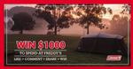 Win a $1000 Freddy's Fishing and Outdoors Voucher to Spend on Any Coleman Product