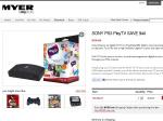 PlayTV $129 from Myer $8 Shipping if You Buy Online or Buy in Store