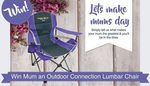 Win a Purple Lumbar Chair from Outdoor Connection