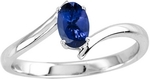 .40ct Oval Tanzanite Solitaire Ring in 14k White Gold @ USD $155.24 + $50 Shipping (~AUD $280) @ Top Tanzanite