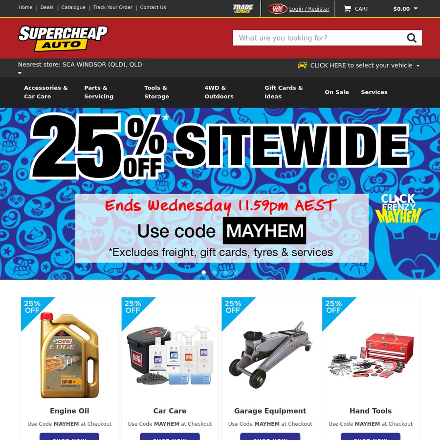Supercheap Auto - 25% Off Sitewide. Free Click N Collect Available ...
