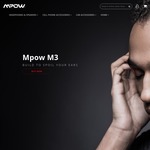 $34 Mpow M3 over Ear Bluetooth Headphone + $6 Shipping Cost @ Mpow Official Store