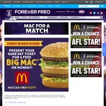 [WA Only] Free Big Mac for West Coast Eagles or Fremantle Dockers Members (or Non-Members Who Attended Yesterday's Game)