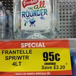 Frantelle 4litre Bottle of Spring Water $0.95 (Save $3.20) at IGA St Ives NSW
