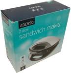 Adesso Stainless Steel Sandwich Maker $16 (Was$20), Adesso Appliance Stainless Steel Toaster 4 Slce $31.20(Was $39) @ Woolworths