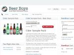 Beer Boys - Cider Sample Pack + 50% Extra Free! $30 Plus Shipping