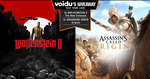 Win 1 of 2 Copies of  Wolfenstein II: The New Colossus or 1 of 2 Copies of Assassins Creed: Origins from Voidu