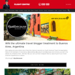 Win a Trip for Two to Buenos Aires to Be Flight Centre’s Travel Correspondent