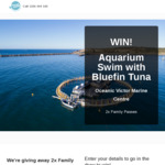 Win 1 of 2 Family Passes to Swim with Tuna from Bound Round