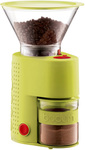 Bodum Bistro Electric Lime Green Adjustable Burr Coffee Grinder $29 @ Peter's of Kensington