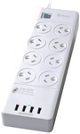 Sansai 8 Outlets & 4 USB Outlets Surge Protected Powerboard $20 (+ Shipping) @ Kogan