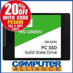 WD Green 120GB SSD $31.20 + $15 Delivery (Free with eBay Plus) @ Computer Alliance eBay