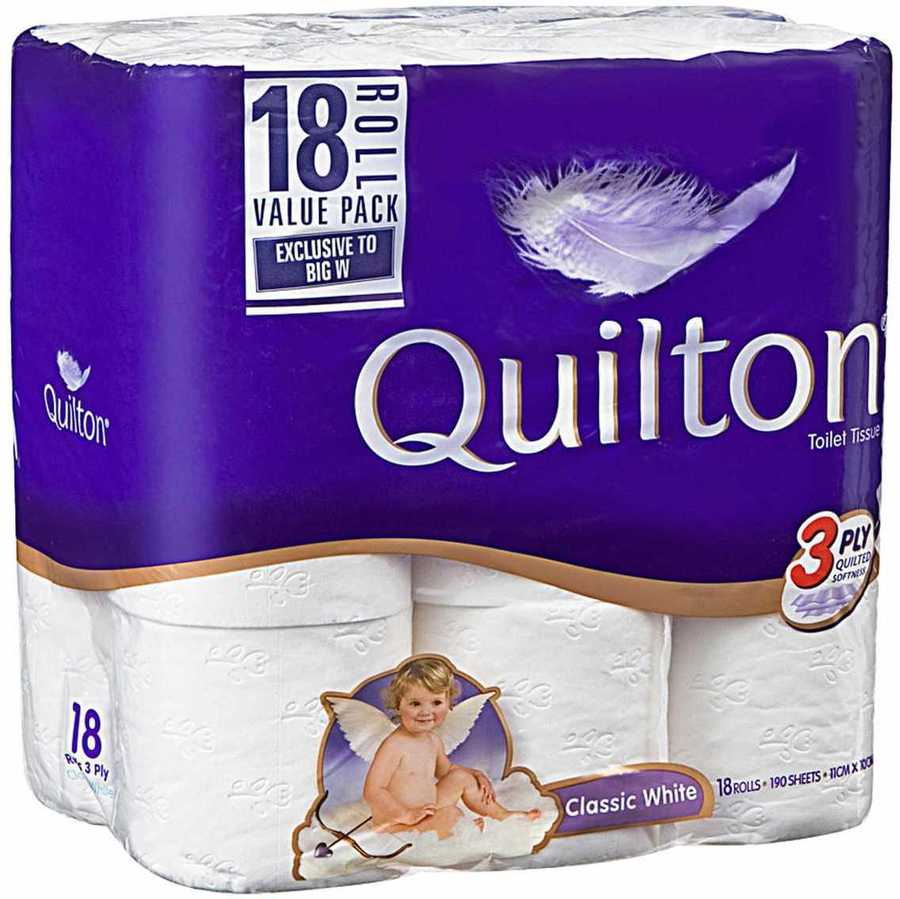 Quilton 3 Ply Toilet Tissue 18 Pack $7.20 | 36 Pack $12.60 C&C @ Big W