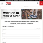 Win a $500 Wardrobe from Vans