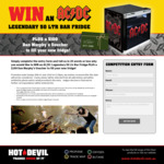 Win an AC/DC Legendary 50L Bar Fridge & $100 Dan Murphy’s Voucher from Hot Devil