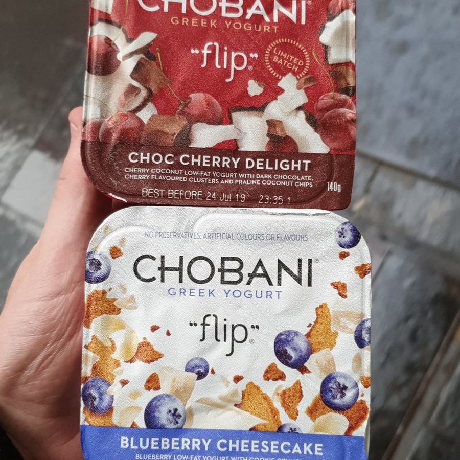 [NSW] Free Chobani &amp;quot;flip&amp;quot; Blueberry Cheesecake &amp; Choc Cherry Delight ...