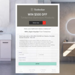 Win a $500 Bathroom Product Voucher from Timberline