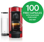 Nespresso VertuoPlus Flat Top Coffee Machine @ $249 + 100 FREE capsules and FREE express postage @Nespresso eBay AU