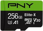 PNY Elite-X MicroSD 256GB U3, AI Class (Support 4K Recording) $53.48 + $7.16 Delivery (Free with Prime) @ Amazon US via AU