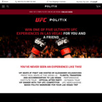 Win 1 of 5 VIP UFC 248 Experiences in Las Vegas for 2 Worth $30,830 from Politix
